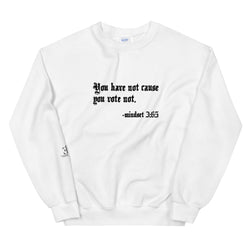 Eye Inpsire Life Style Unisex Vote White Sweatshirt