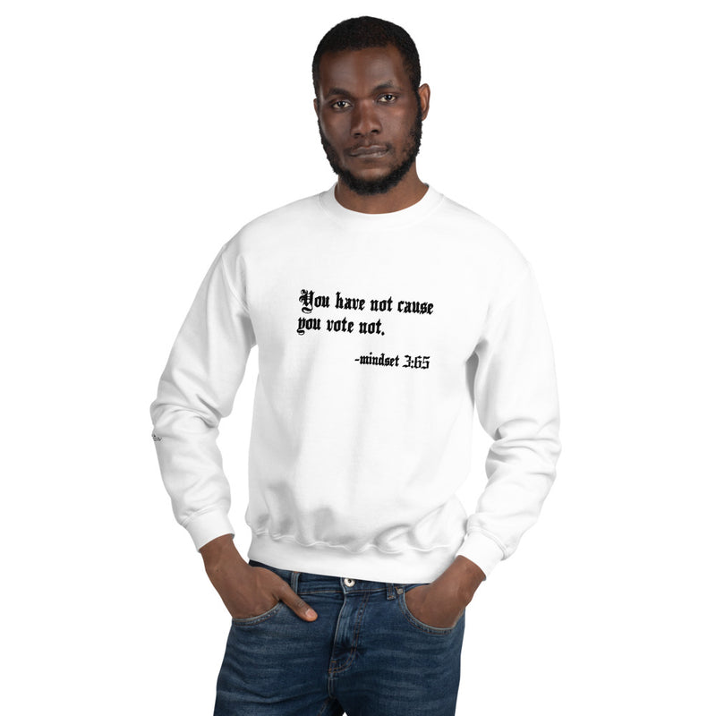 Eye Inpsire Life Style Unisex Vote White Sweatshirt