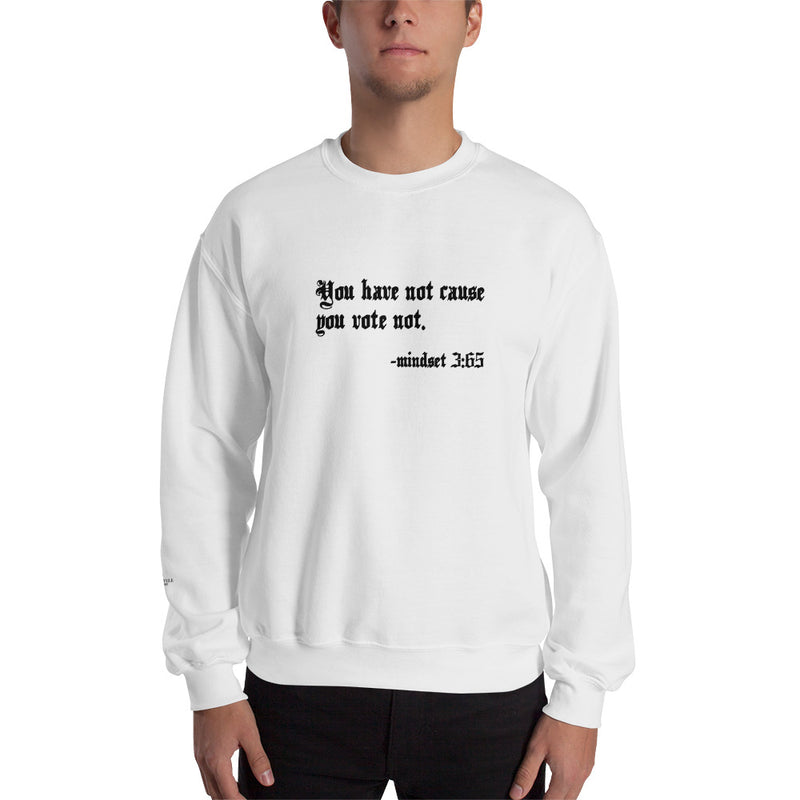 Eye Inpsire Life Style Unisex Vote White Sweatshirt