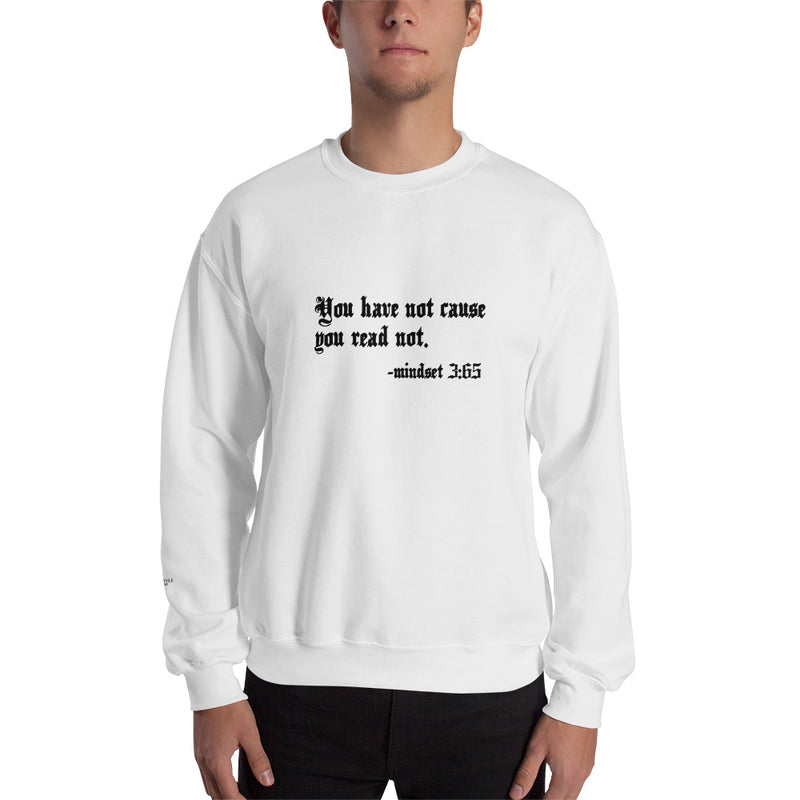 Eye Inspire Life Style Unisex Read White Sweatshirt