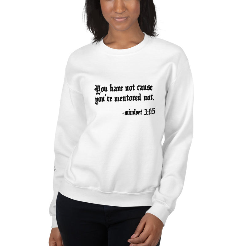 Eye Inspire Life Style Unisex Mentor White Sweatshirt