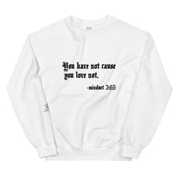 Eye Inspire Life Style Unisex Love White Sweatshirt