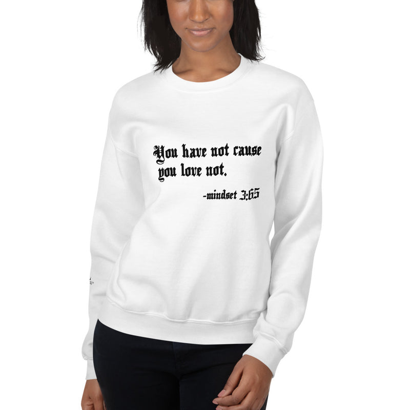 Eye Inspire Life Style Unisex Love White Sweatshirt