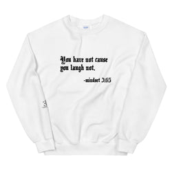 Eye Inspire Life Style Unisex Laugh White Sweatshirt