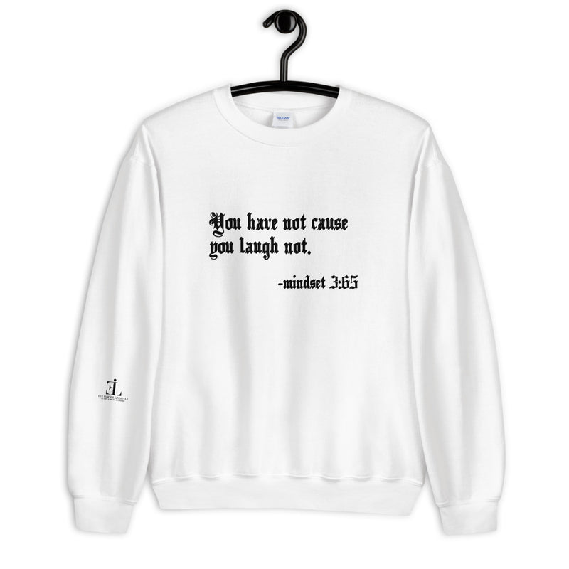 Eye Inspire Life Style Unisex Laugh White Sweatshirt