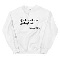 Eye Inspire Life Style Unisex Laugh White Sweatshirt