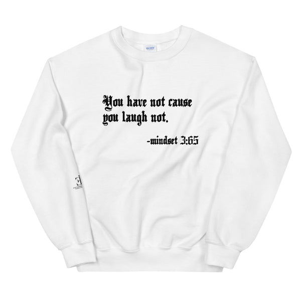 Eye Inspire Life Style Unisex Laugh White Sweatshirt