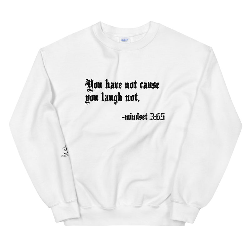 Eye Inspire Life Style Unisex Laugh White Sweatshirt