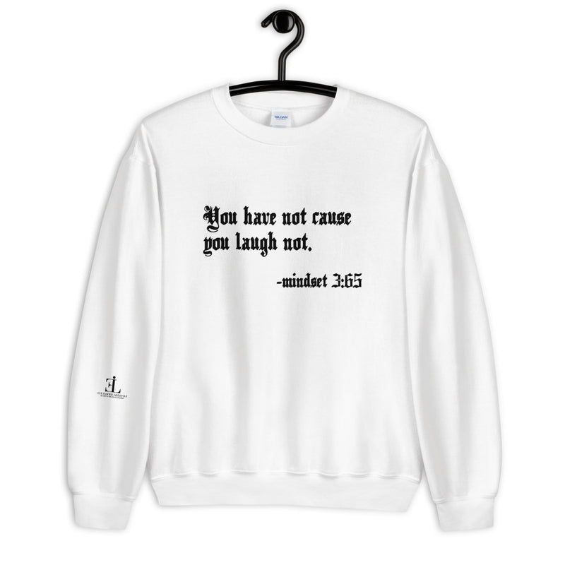 Eye Inspire Life Style Unisex Laugh White Sweatshirt