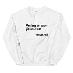 Eye Inspire Life Style  Unisex Invest White Sweatshirt