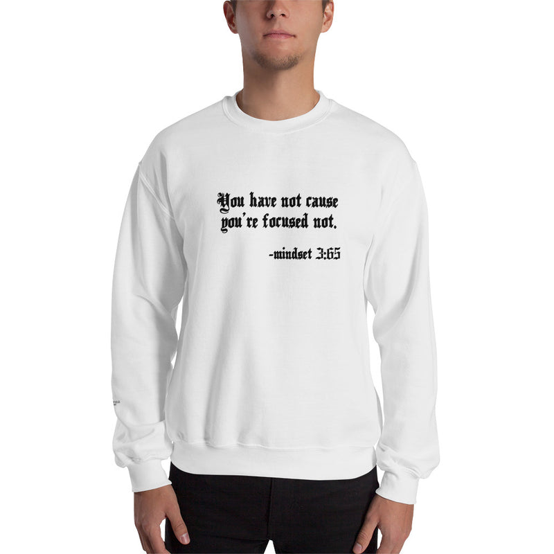 Eye Inspire Life Style Unisex Focused White Sweatshirt