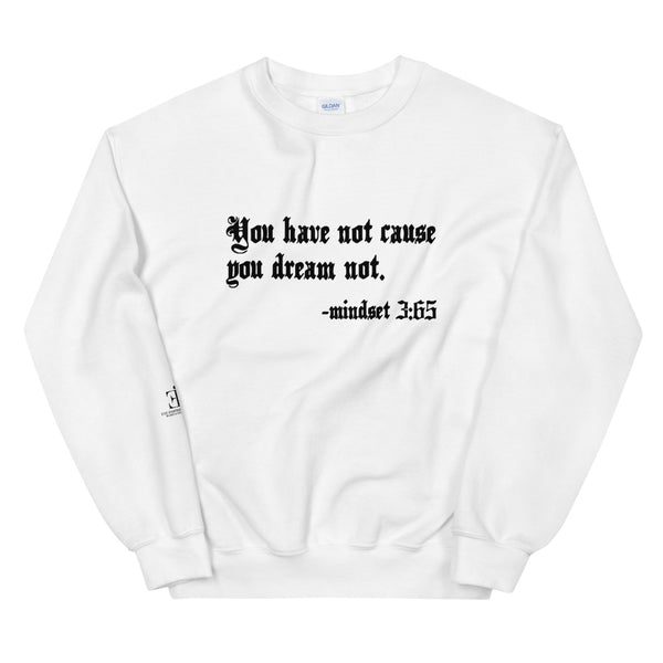 Eye Inspire Life Style Unisex Dream White Sweatshirt