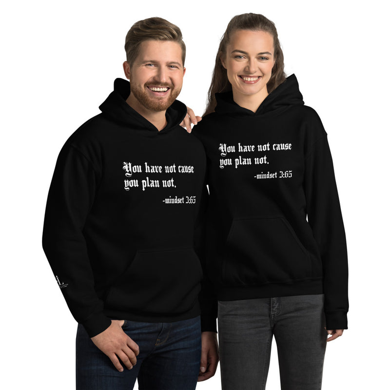 Eye Inspire Life Style Unisex Plan Black Hoodie