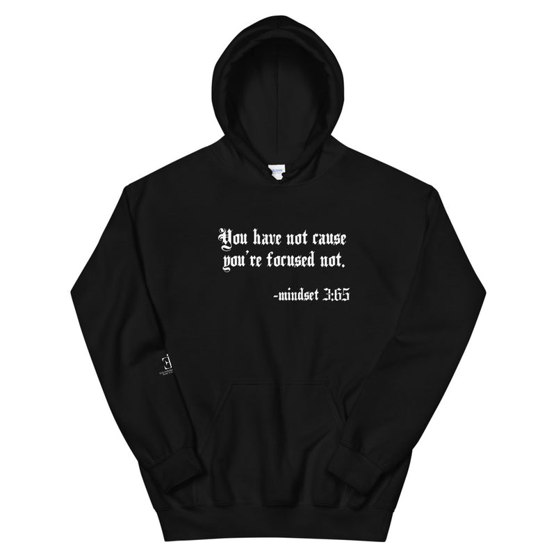 Eye Inspired Life Style-Unisex Focused Black Hoodie