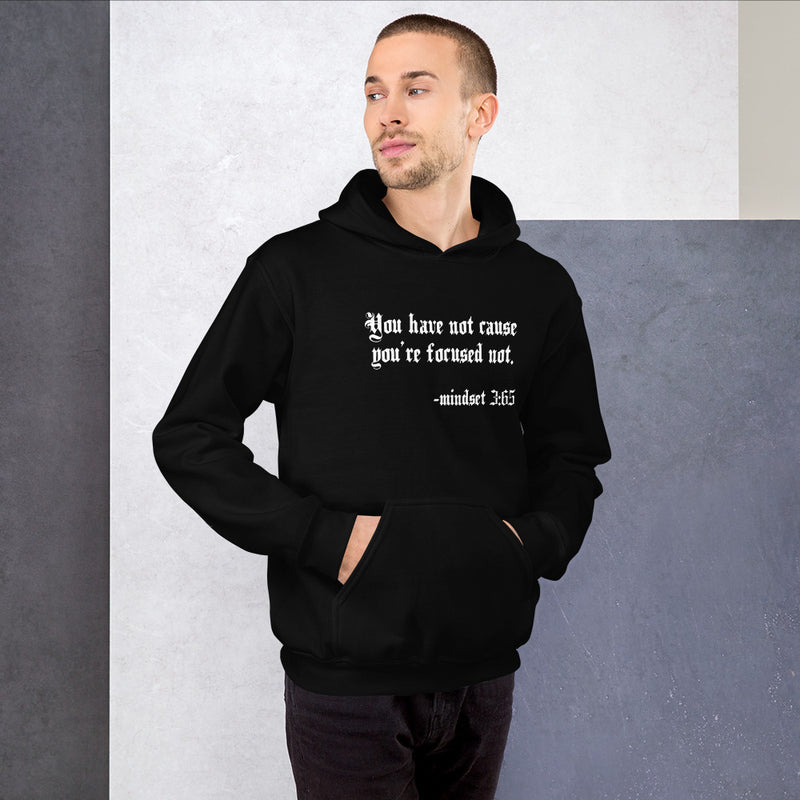 Eye Inspired Life Style-Unisex Focused Black Hoodie