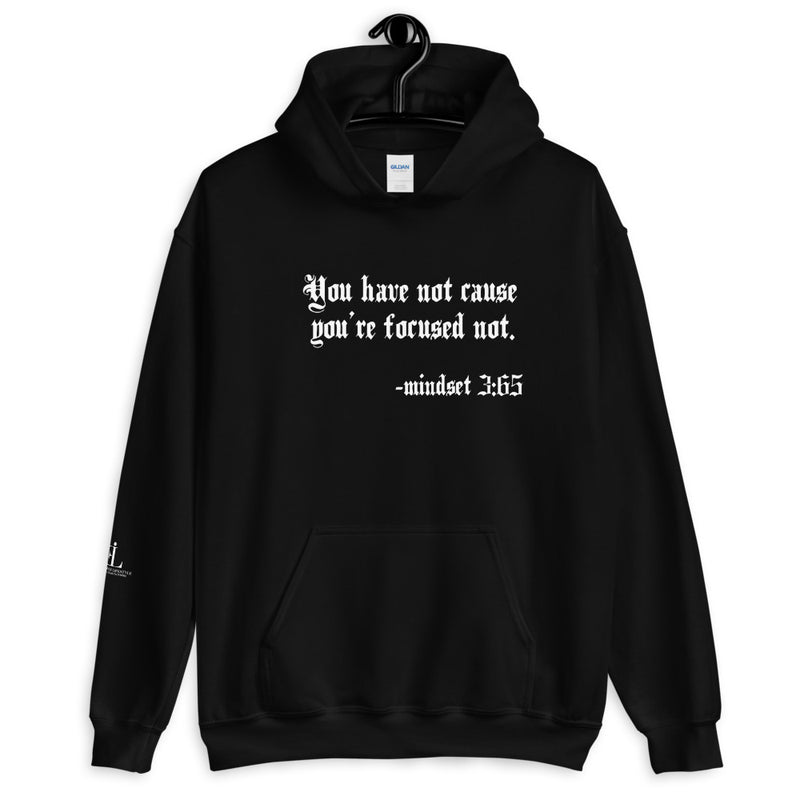 Eye Inspired Life Style-Unisex Focused Black Hoodie