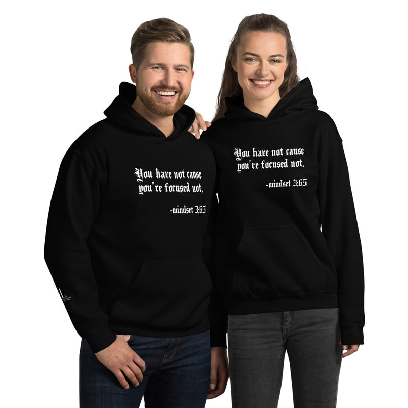 Eye Inspired Life Style-Unisex Focused Black Hoodie