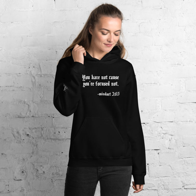 Eye Inspired Life Style-Unisex Focused Black Hoodie