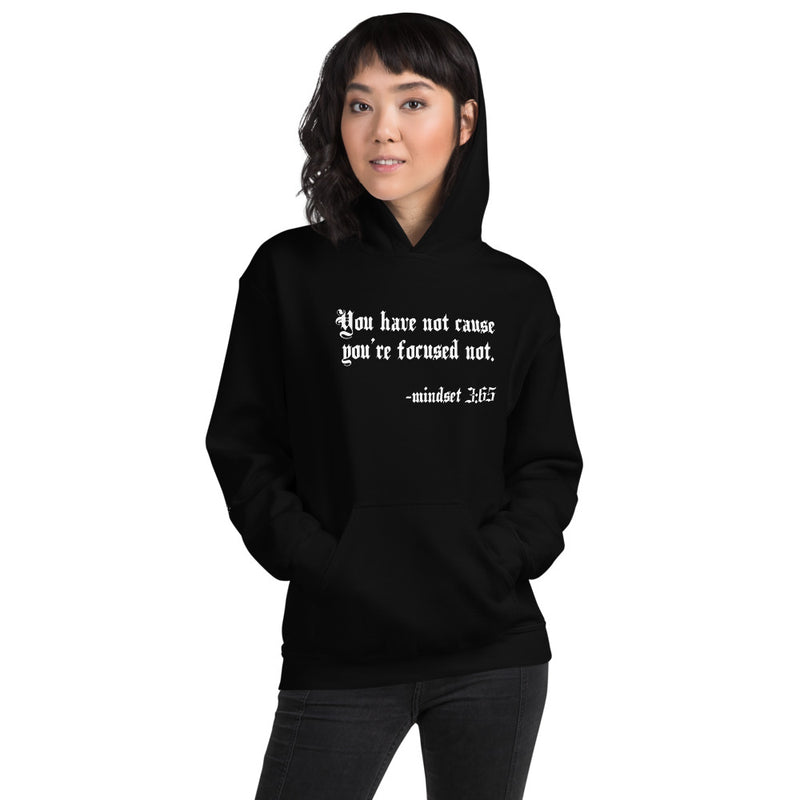 Eye Inspired Life Style-Unisex Focused Black Hoodie