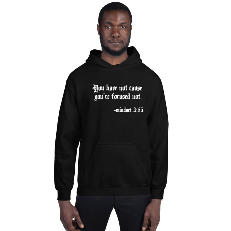 Eye Inspired Life Style-Unisex Focused Black Hoodie