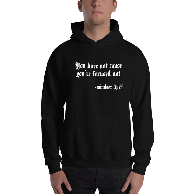 Eye Inspired Life Style-Unisex Focused Black Hoodie