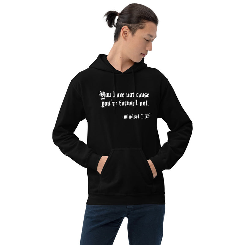 Eye Inspired Life Style-Unisex Focused Black Hoodie