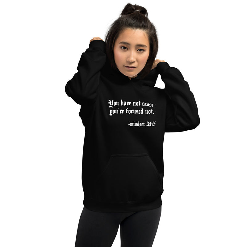 Eye Inspired Life Style-Unisex Focused Black Hoodie