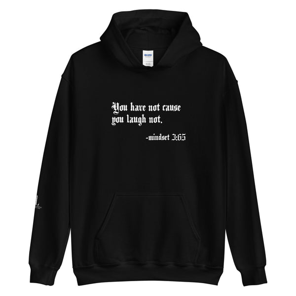 Eye Inspired Life Style -Unisex Laugh Black Hoodie