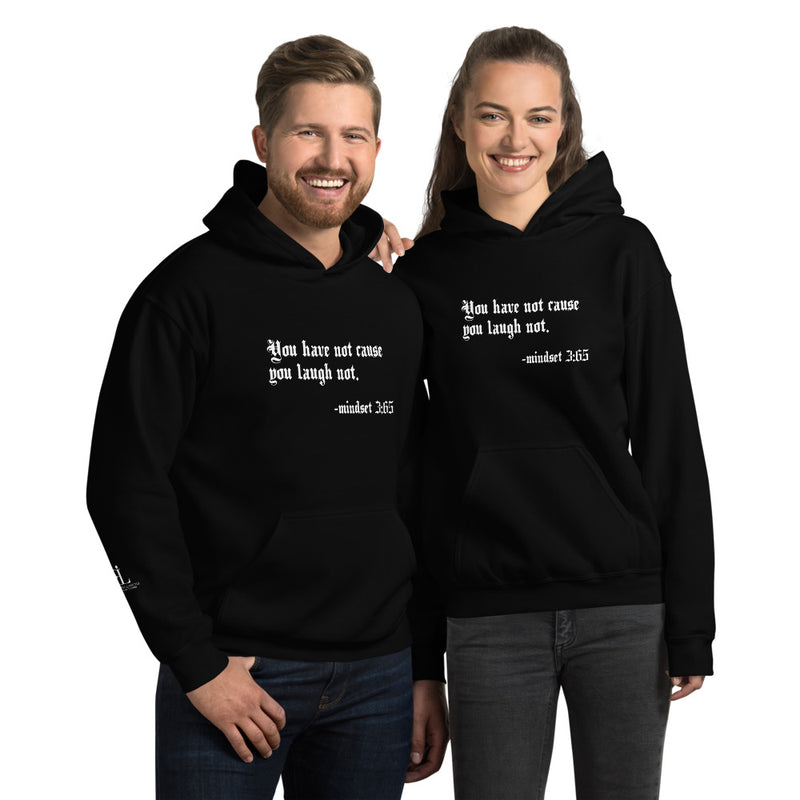 Eye Inspired Life Style -Unisex Laugh Black Hoodie