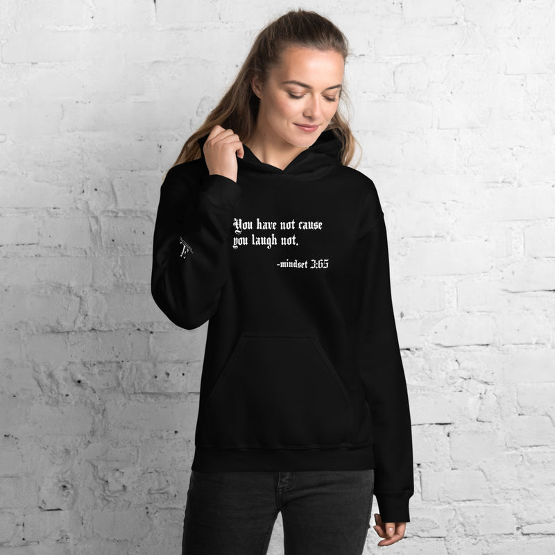 Eye Inspired Life Style -Unisex Laugh Black Hoodie