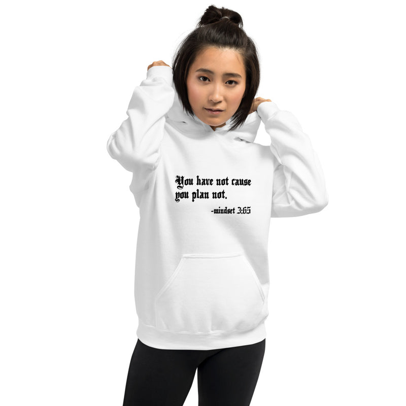 Eye Inspire Life Style Unisex Plan White Hoodies