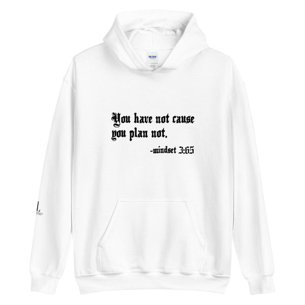 Eye Inspire Life Style Unisex Plan White Hoodies