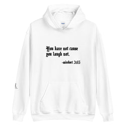 Eye Inspire Life Style Unisex Laugh White Hoodie