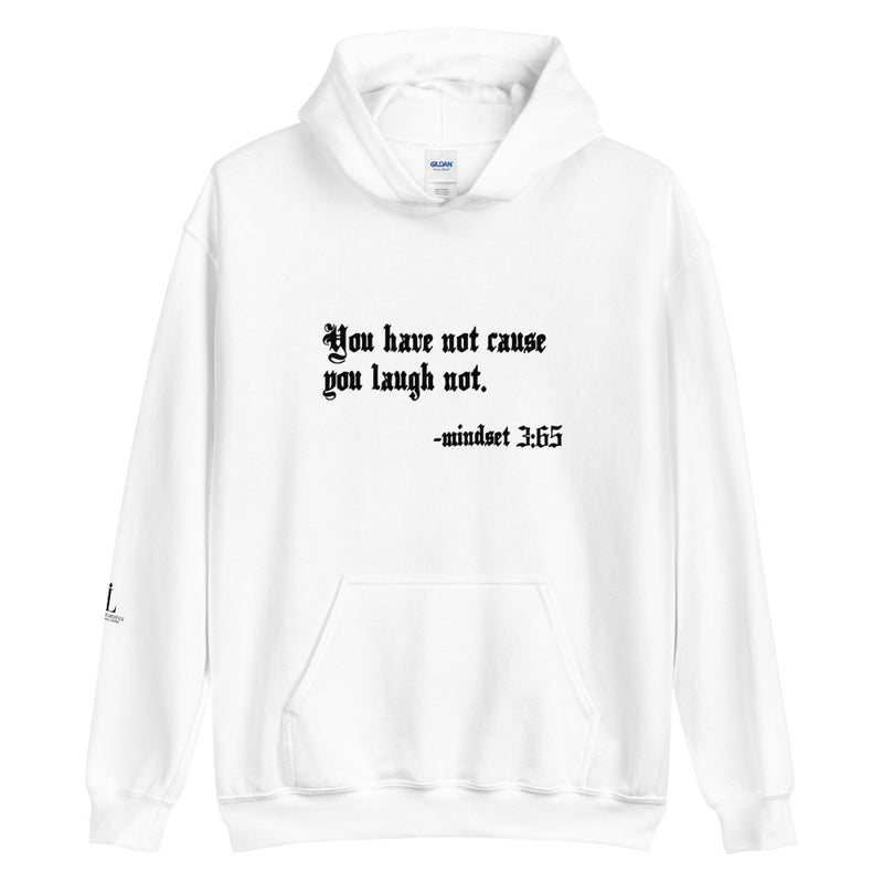 Eye Inspire Life Style Unisex Laugh White Hoodie