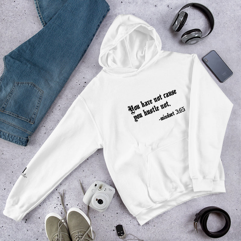 Eye Inspire Life Style Unisex Hustle White Hoodies