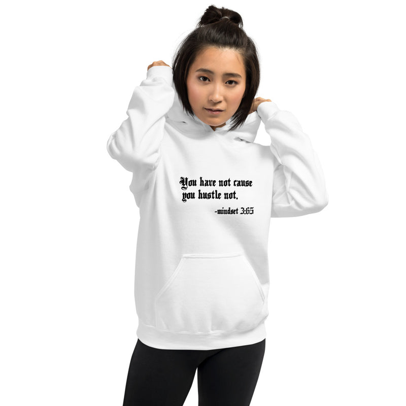 Eye Inspire Life Style Unisex Hustle White Hoodies