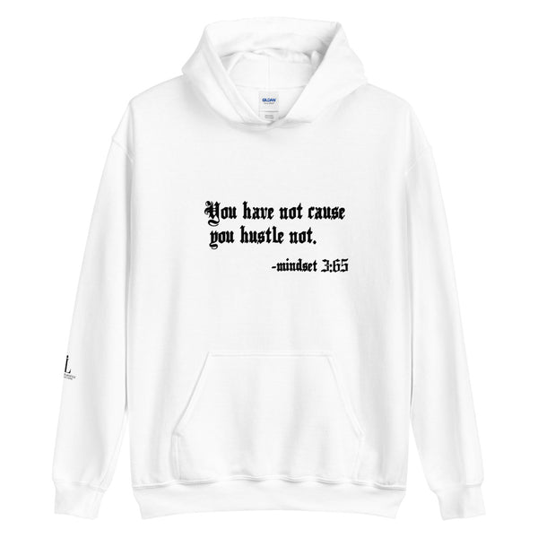 Eye Inspire Life Style Unisex Hustle White Hoodies