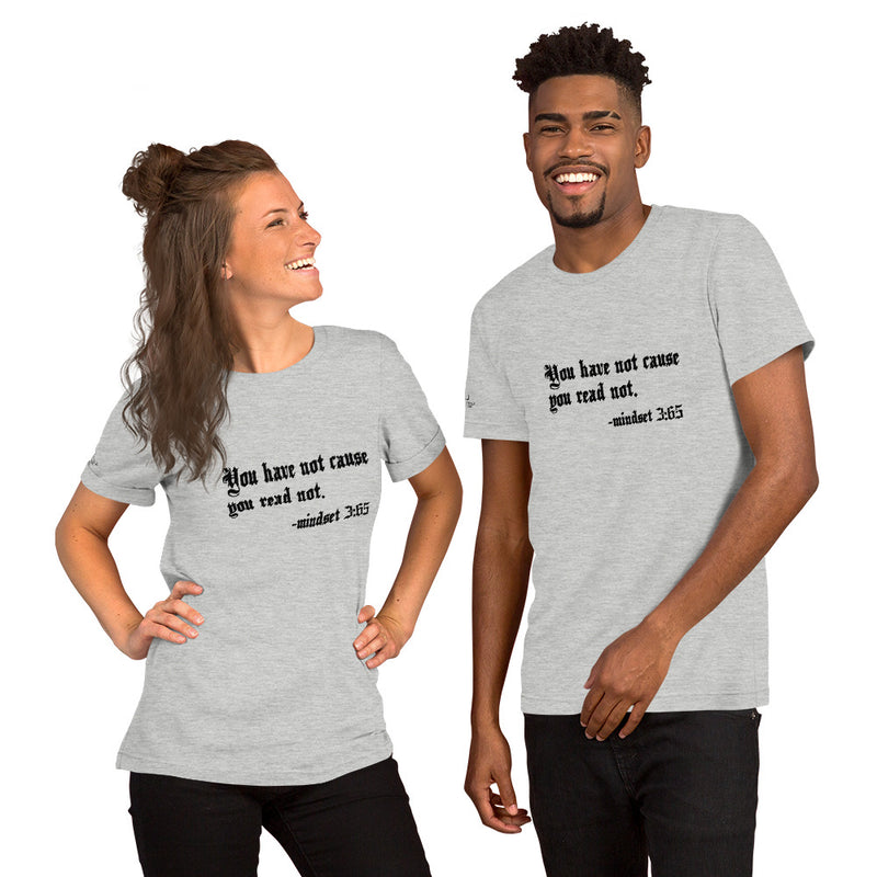 Eye Inspire Life Style  Short-Sleeve Unisex Read Grey T-Shirt