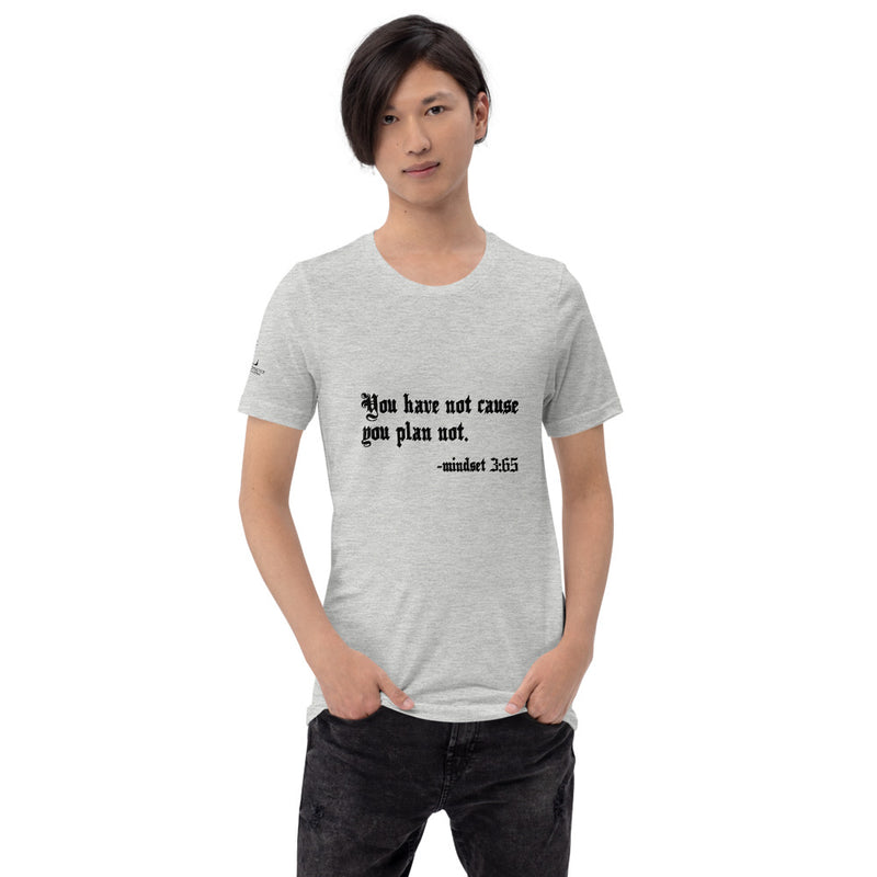 Eye Inspire Life Style Short-Sleeve Unisex Plan Grey T-Shirt