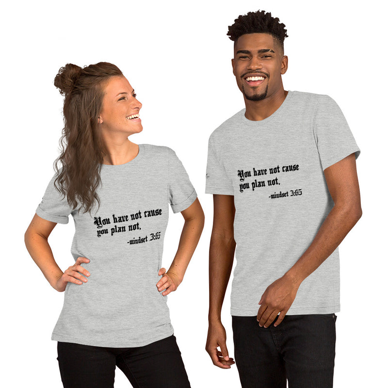 Eye Inspire Life Style Short-Sleeve Unisex Plan Grey T-Shirt