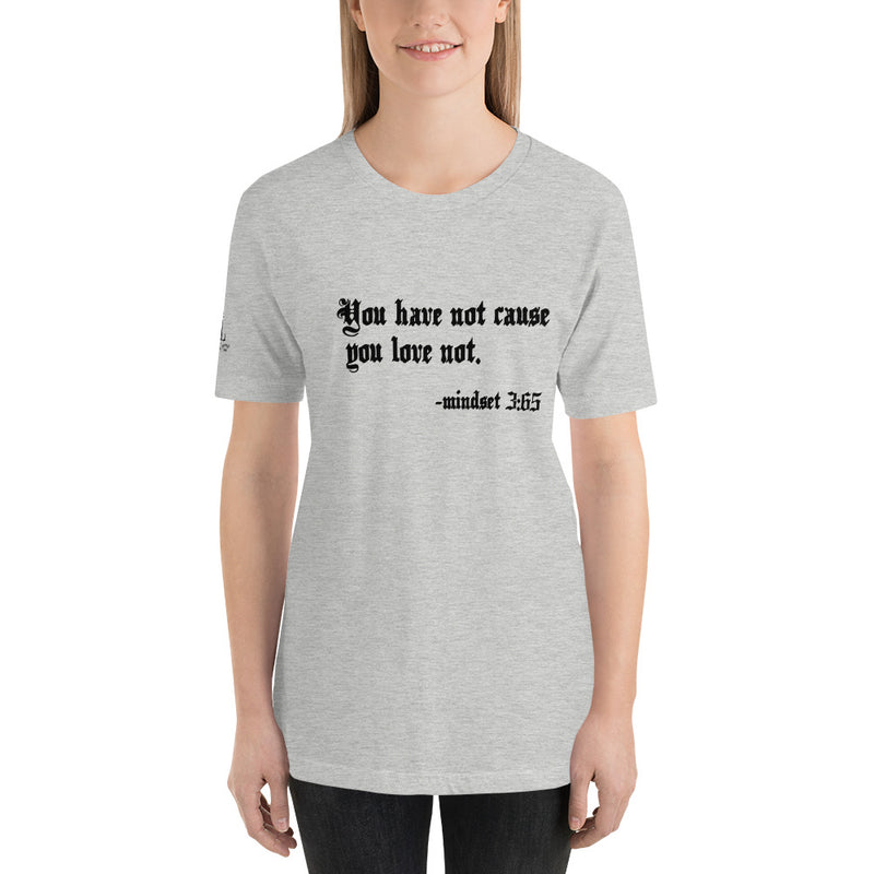 Eye Inspire Life Style  Short-Sleeve Unisex Love Grey T-Shirt