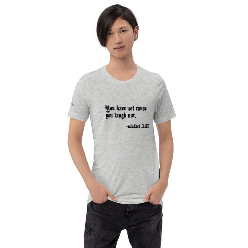 Eye Inspire Life Style Short-Sleeve Unisex Laugh Grey T-Shirt
